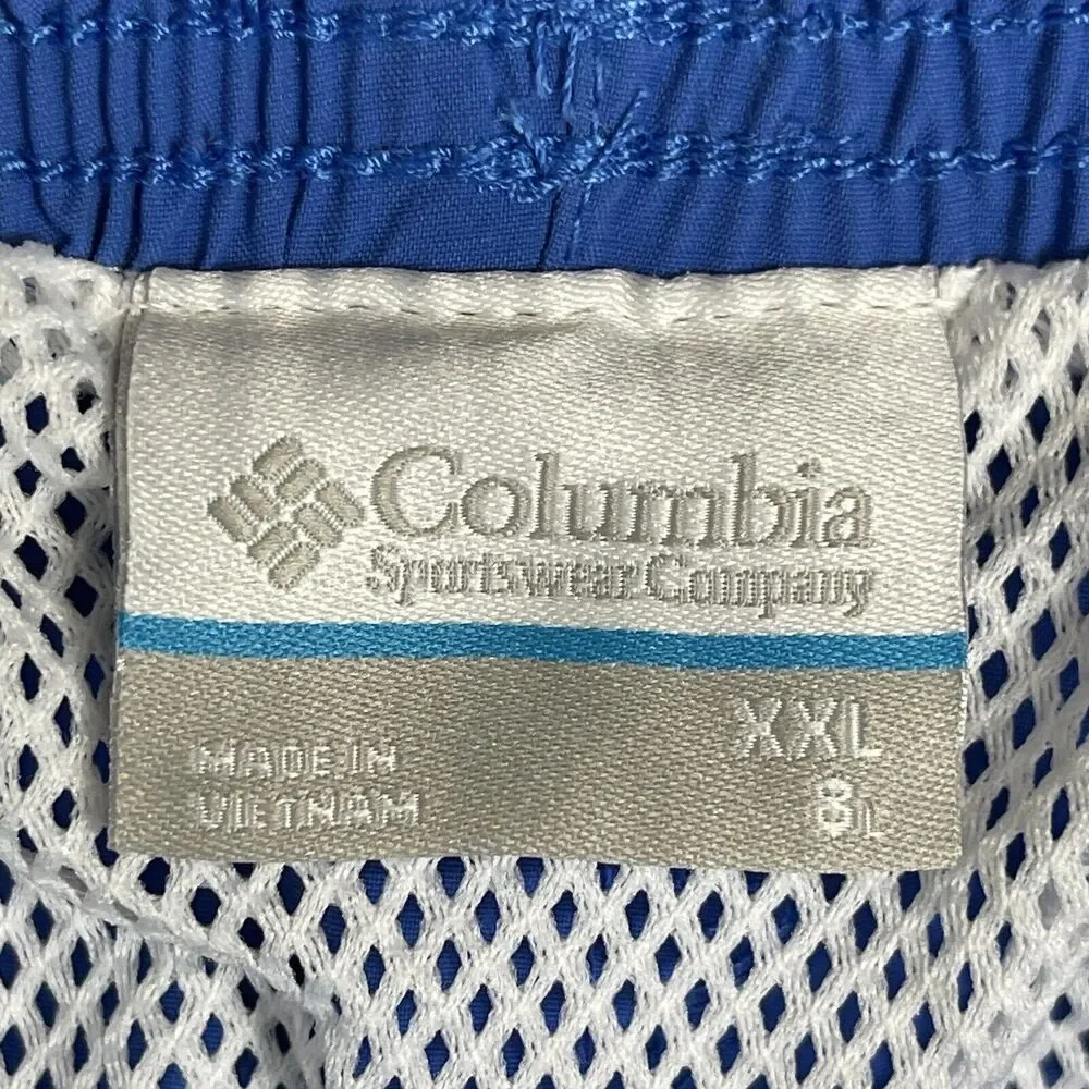 Columbia Shorts Mens XXL Blue PFG Backcast III Water Shorts PFG Omni Shade Adult